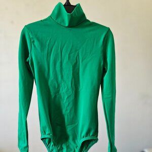 Balera MT2435 - Long Sleeve Mock Neck Leotard (Green)
